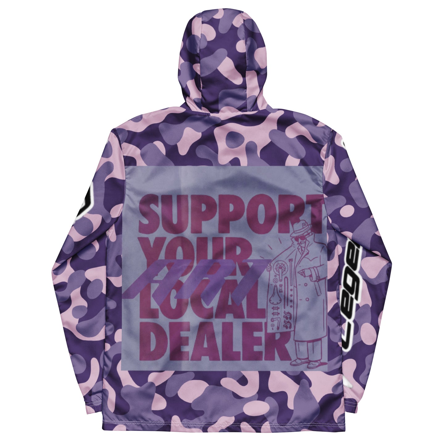 ART DEALER “LOCAL SUPPORT” CAMO EDITION windbreaker