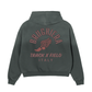 SECTION BRUGHIERA TRACK Frayed Sunfade Boxy Fleece Hoodie