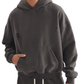 SECTION BRUGHIERA TRACK Frayed Sunfade Boxy Fleece Hoodie